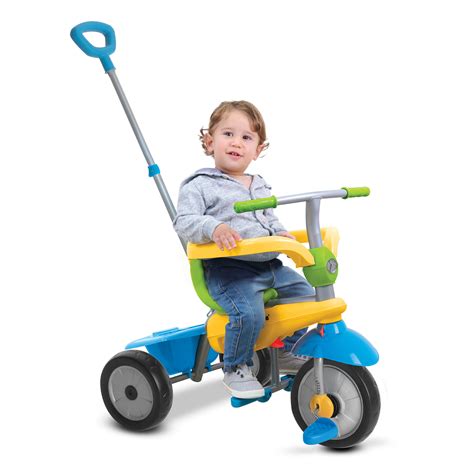 YGJT 4 in 1 Tricycle for Toddlers Age 2-5, Folding Toddler Bike Kids Trike Tricycles with Adjustable Seat and Removable Pedal, Baby Balance Bike Ride-on Toys Gift for Baby Boys Girls Birthday. . Tricycles smart trike